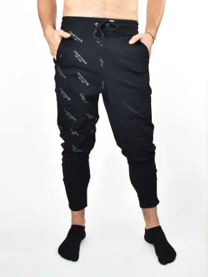 13NY MENS JOGGER, BLACK on BLACK