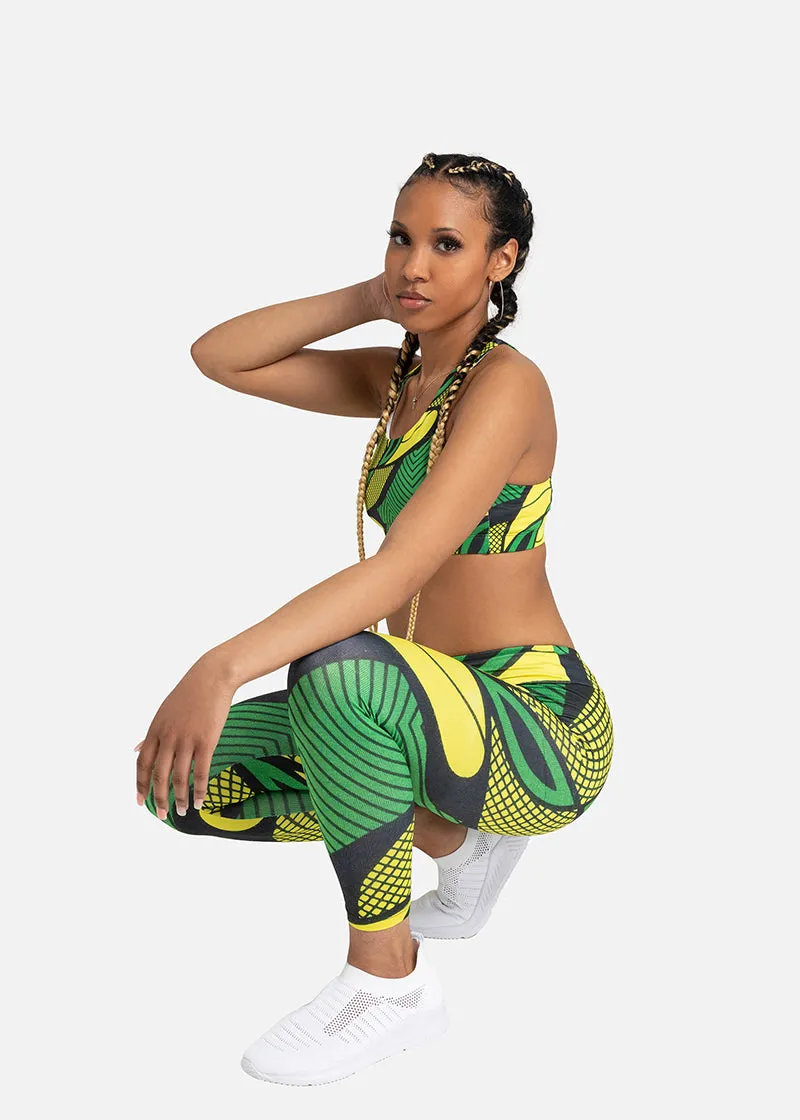 Alake African Print Athleisure Yoga Leggings- Plus size available