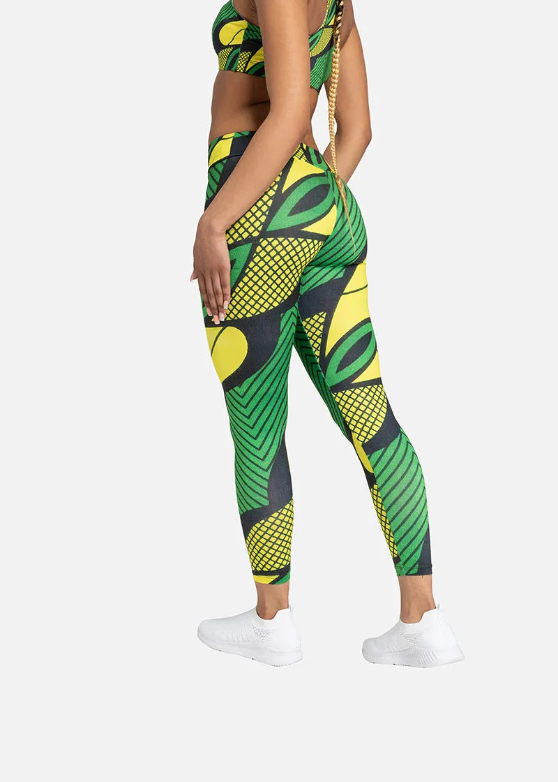 Alake African Print Athleisure Yoga Leggings- Plus size available