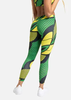 Alake African Print Athleisure Yoga Leggings- Plus size available
