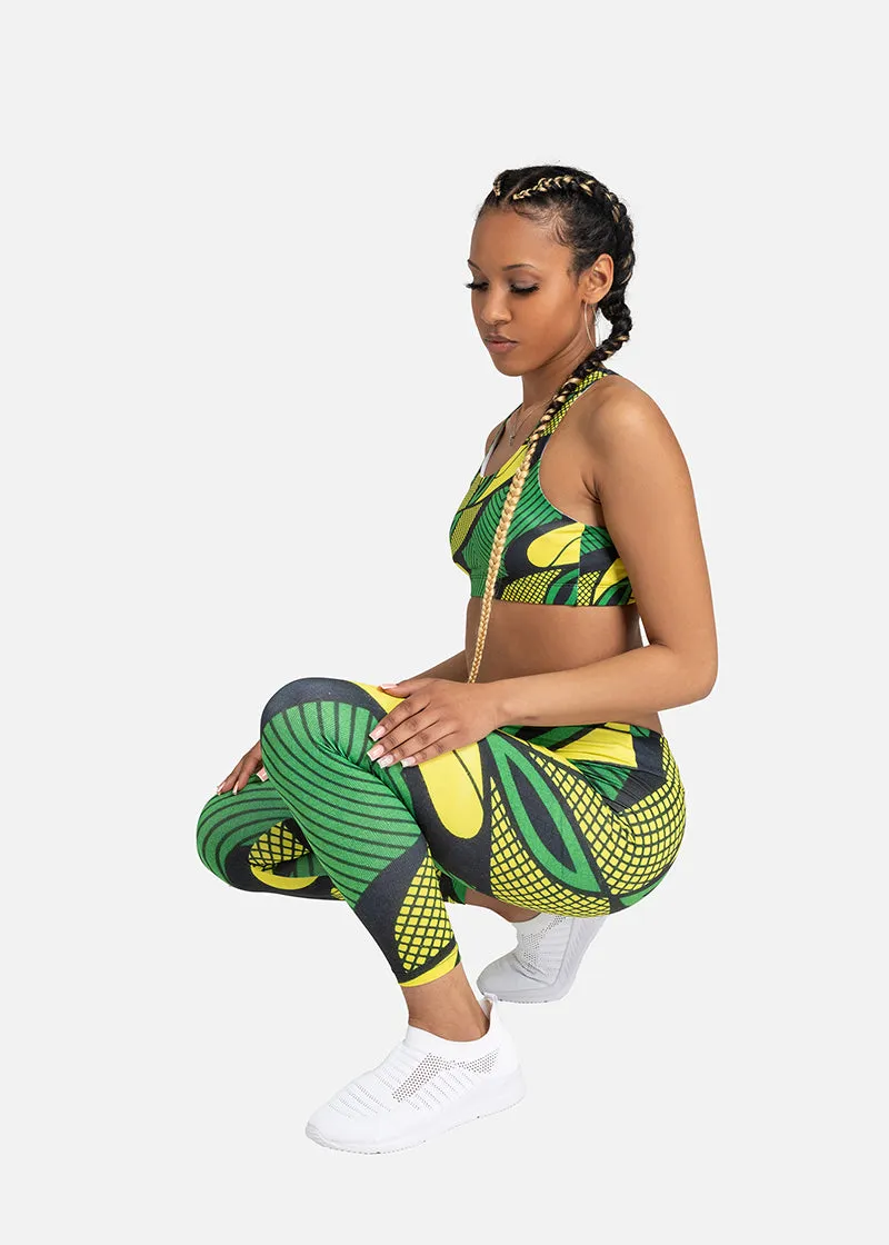 Alake African Print Athleisure Yoga Leggings- Plus size available