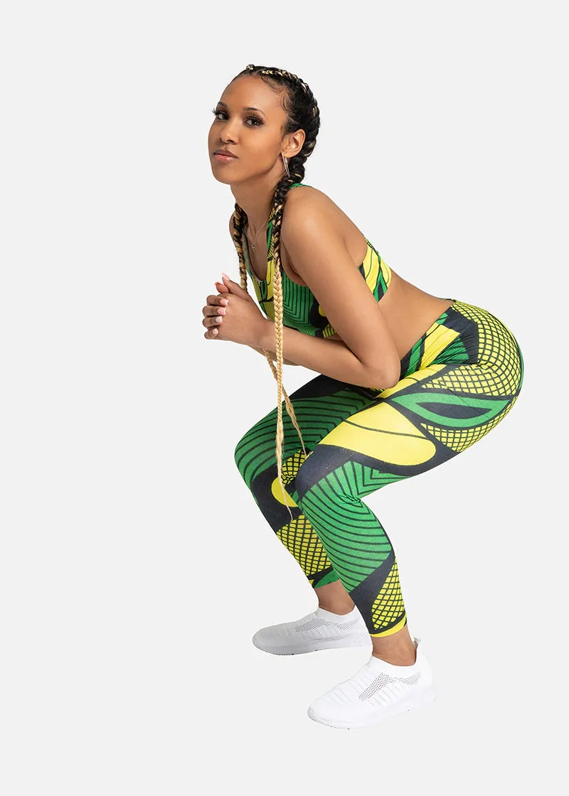 Alake African Print Athleisure Yoga Leggings- Plus size available