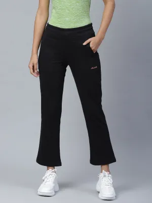 Alcis Women Black Solid Track Pants