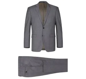 Alessandro Vitello by Renoir Dark Grey 2-Piece Classic Fit Notch Lapel Wool Suit 508-3