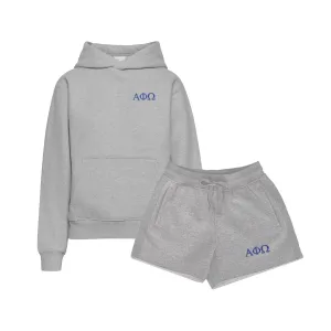Alpha Phi Omega Fave Fit Hoodie & Shorts Set