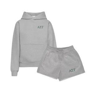 Alpha Sigma Tau Fave Fit Hoodie & Shorts Set