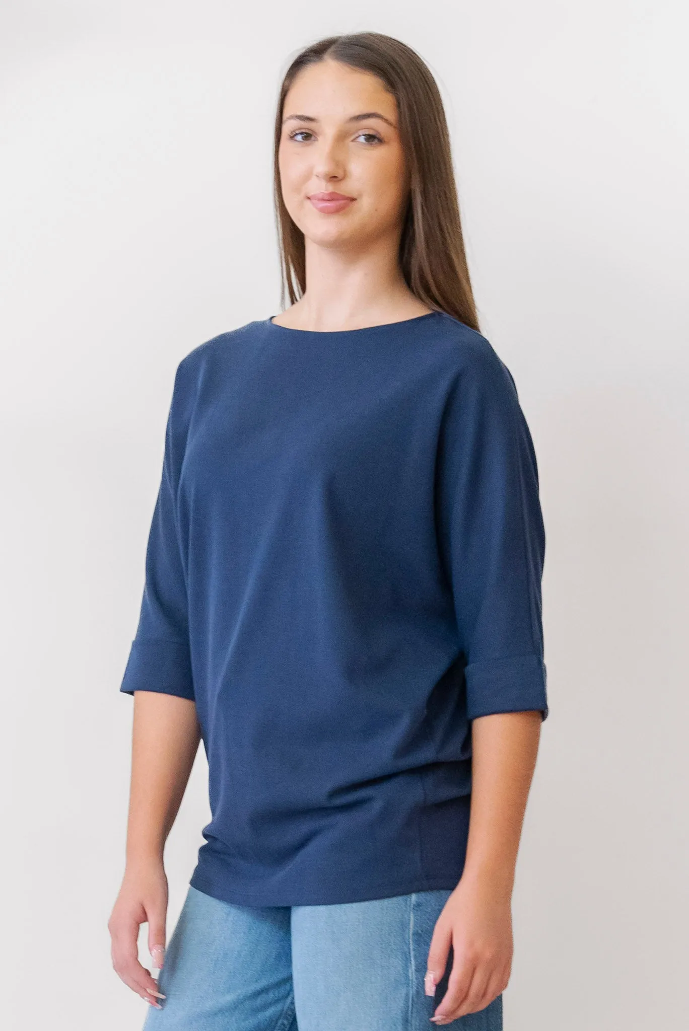 APRICOT Turn Up Batwing Top