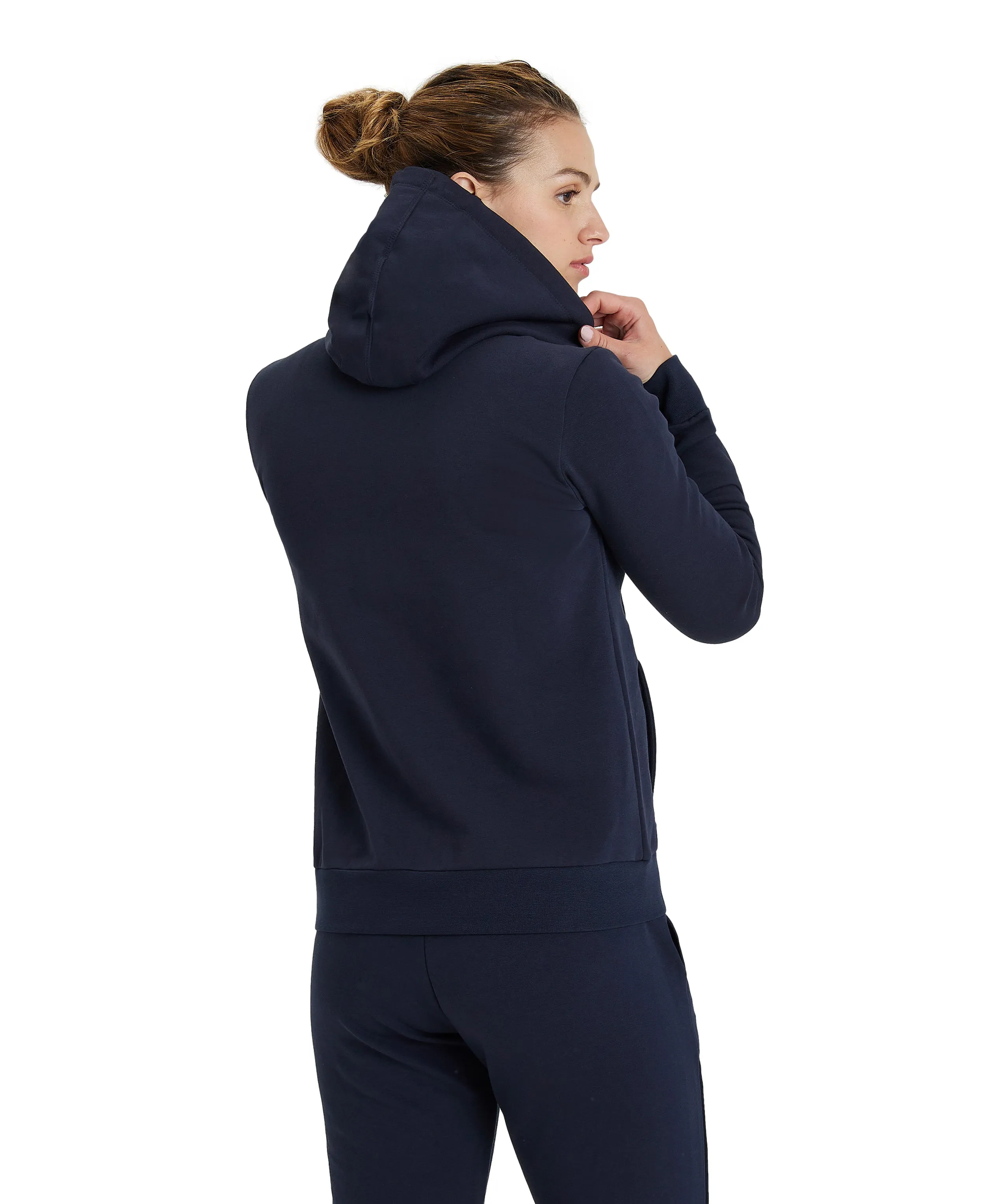 Arena Team Women's Hooded Panel Jacket - Navy