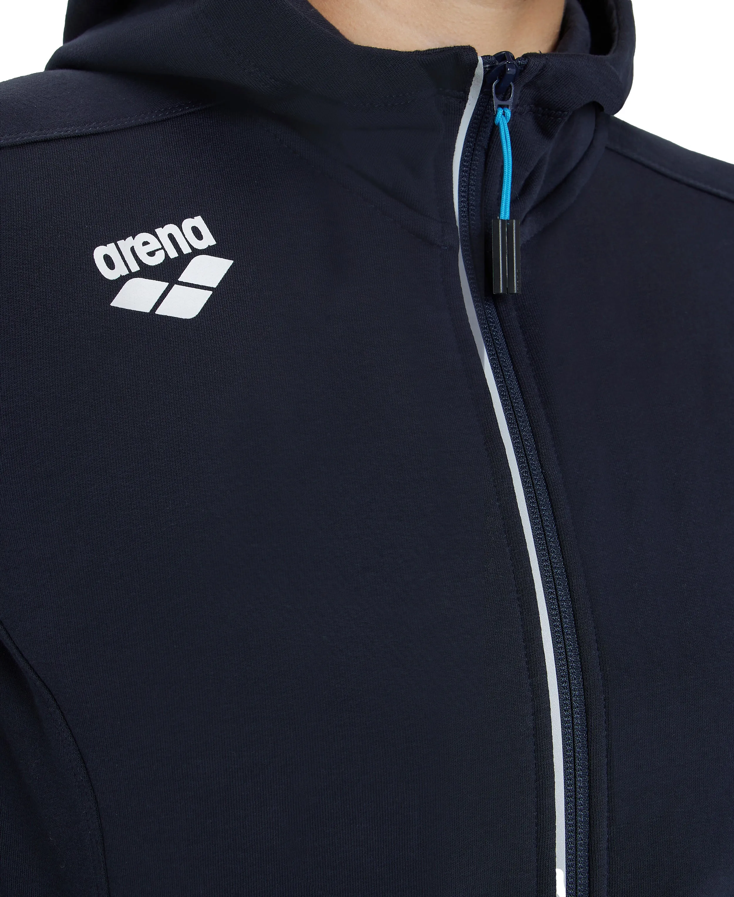 Arena Team Women's Hooded Panel Jacket - Navy