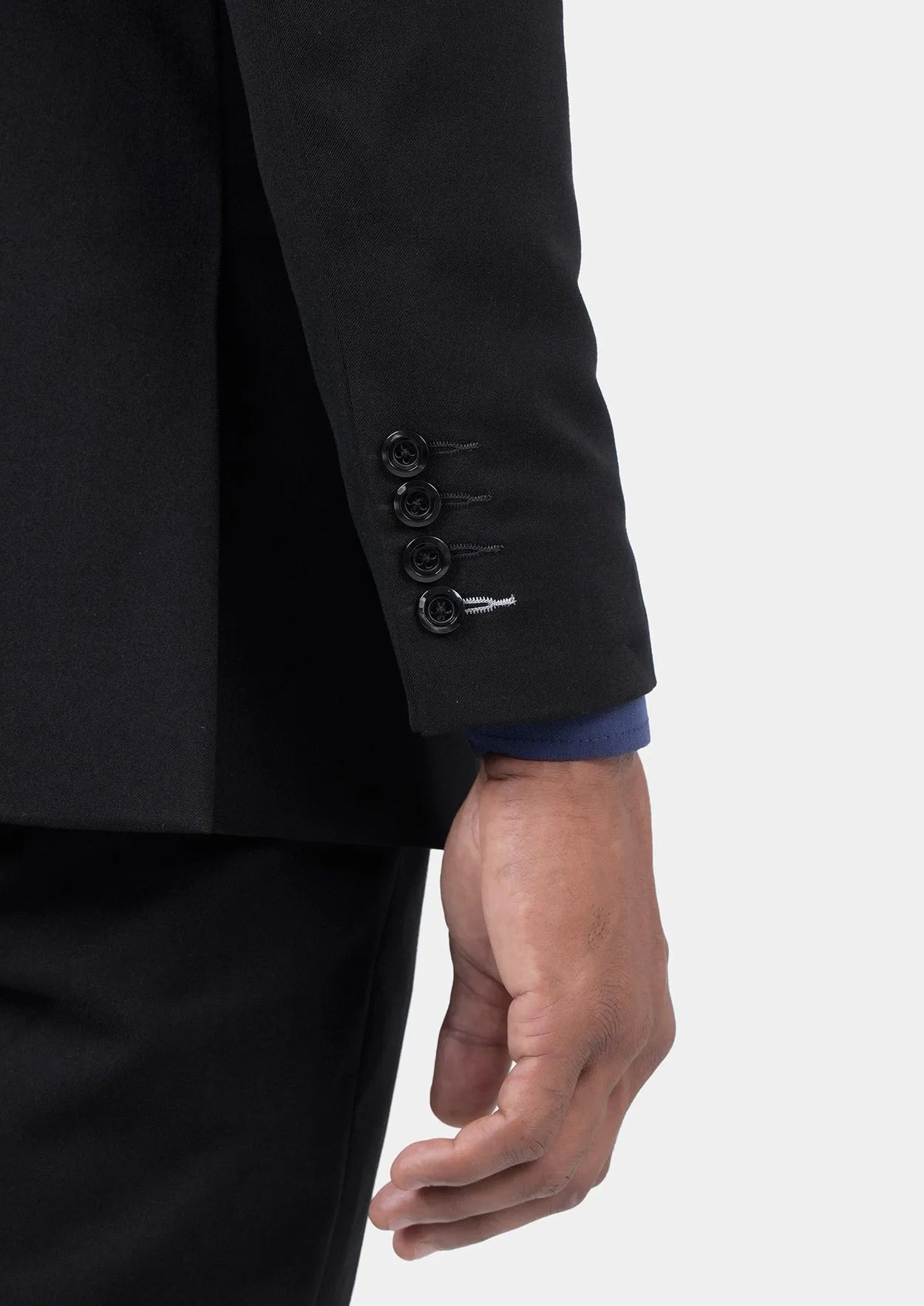 Astor Jet Black Twill Jacket