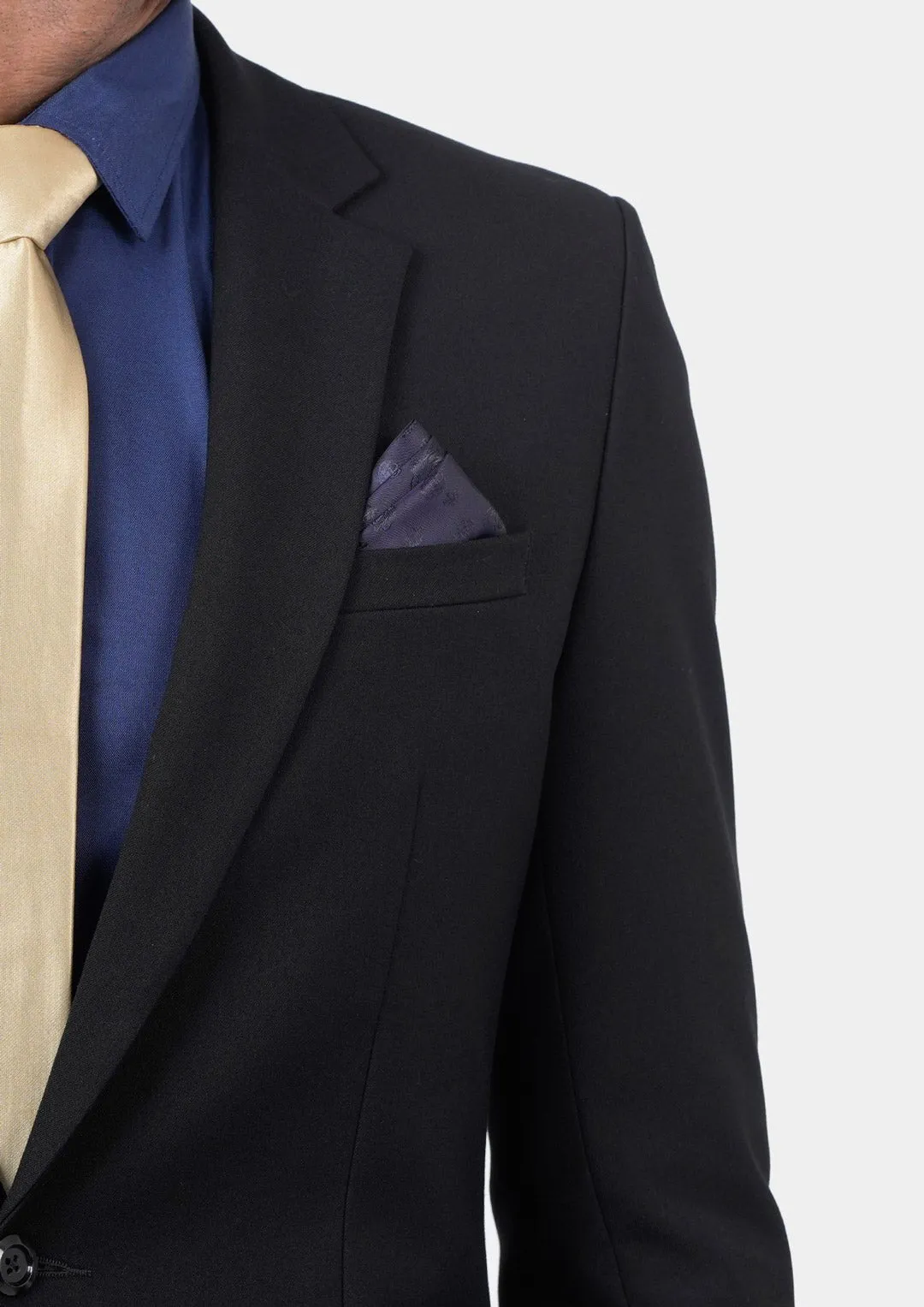 Astor Jet Black Twill Jacket