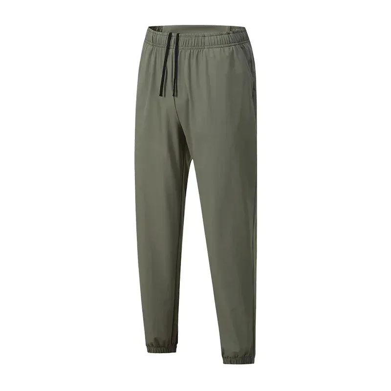 Autumn Running Pants Men Sweatpants Sports Joggers Fitness Quick Dry Sportswear Training Trousers Waist Pocket High elasticity