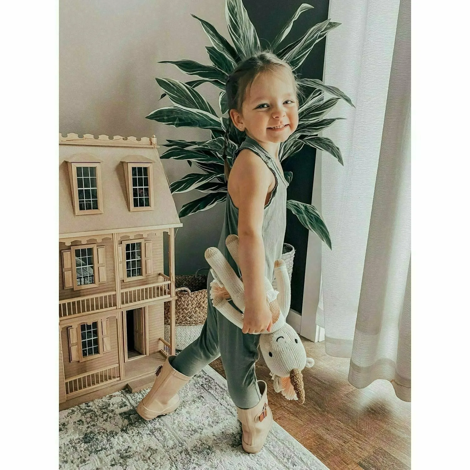 Baby Romper Olive
