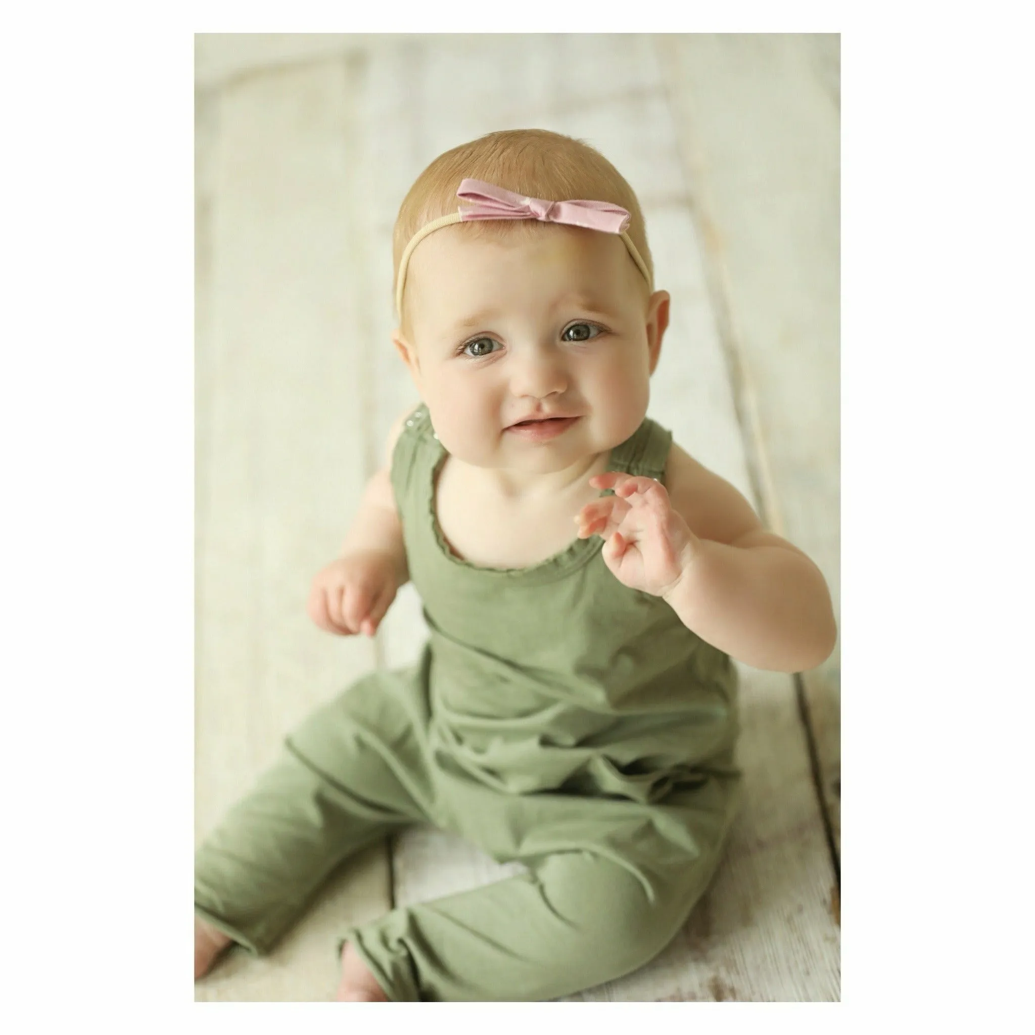 Baby Romper Olive