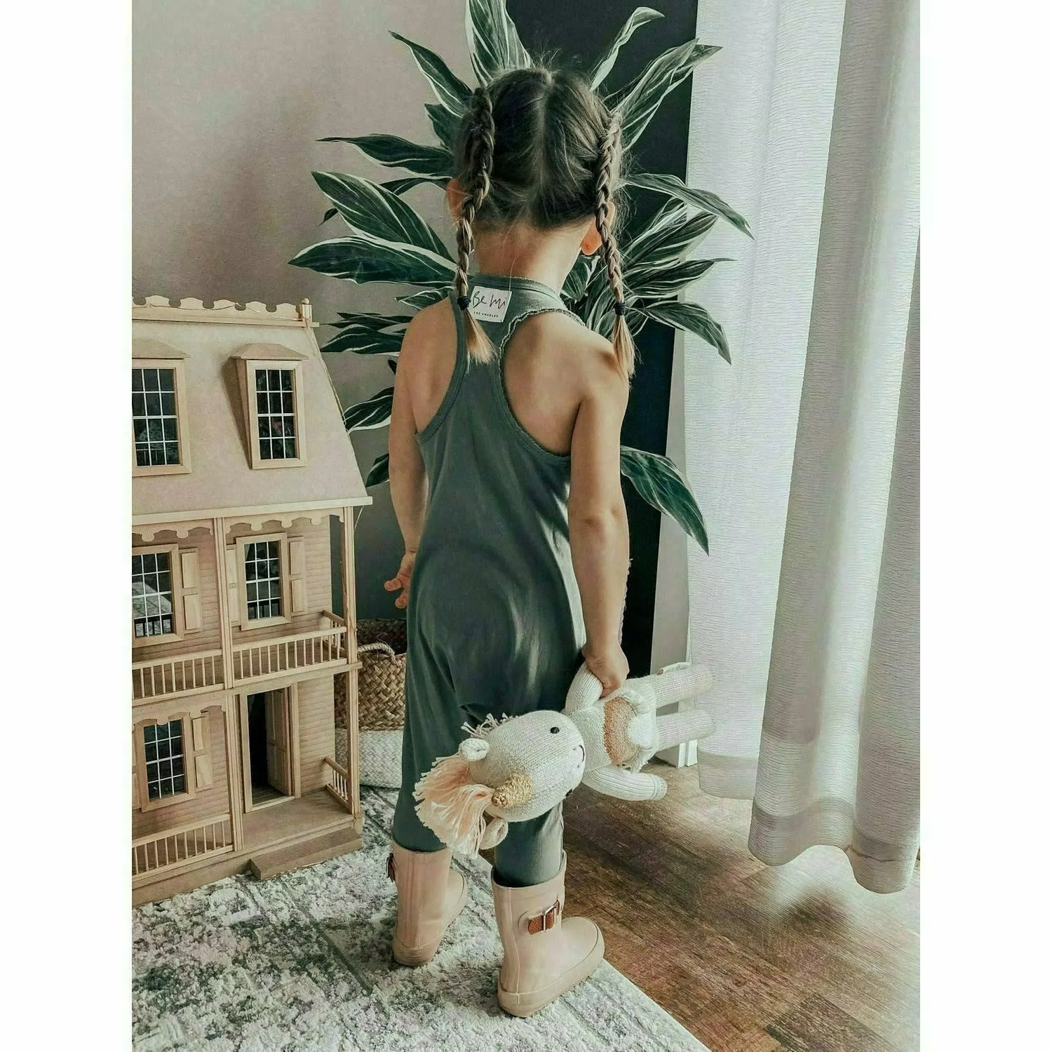 Baby Romper Olive