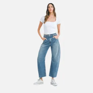 Barrel Denim Blue Jeans