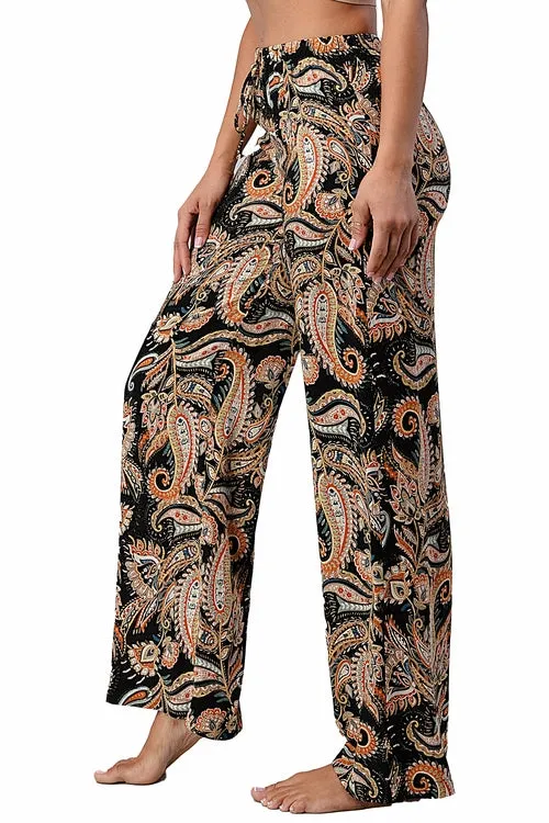 Beautiful Fashion Paisley Palazzo Pants