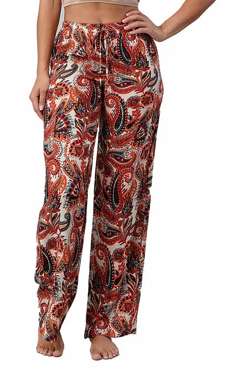 Beautiful Fashion Paisley Palazzo Pants