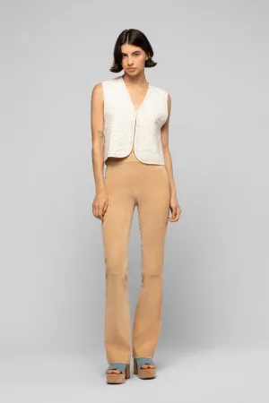 BEYINA SUEDE PANT - CAMEL