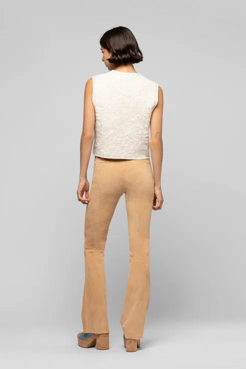 BEYINA SUEDE PANT - CAMEL