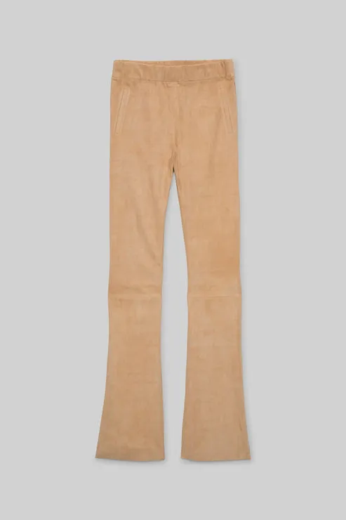 BEYINA SUEDE PANT - CAMEL