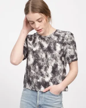 Black & White Silk Top