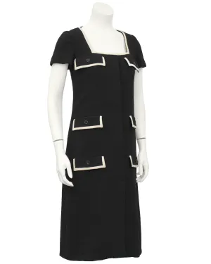 Black Dress with Pocket Details