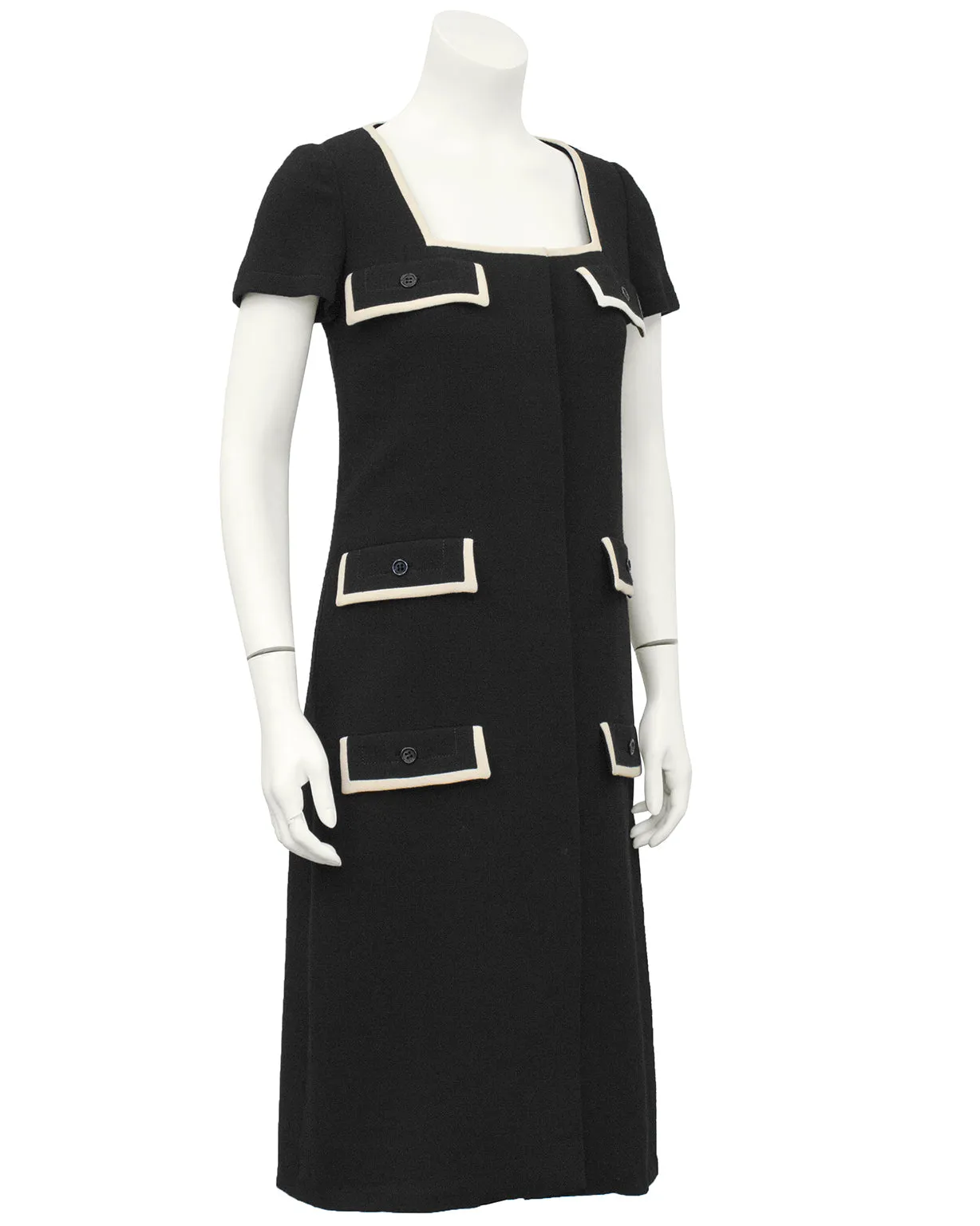 Black Dress with Pocket Details