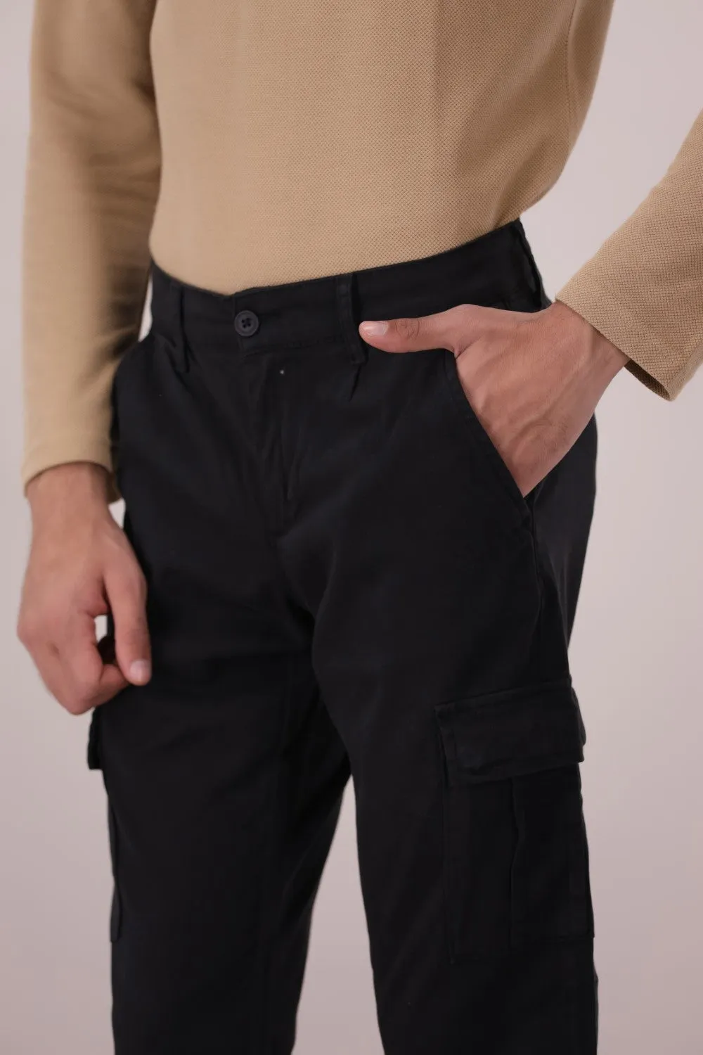 Black Slim Fit Fashion Pent