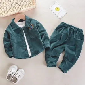 Bottle Green Corduroy Tracksuit