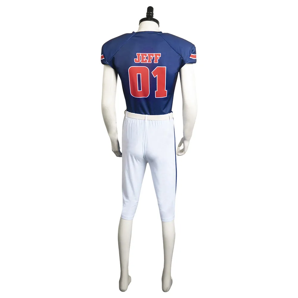 Bottoms 2023 Movie Jeff  Rugby Sports Kit Cosplay Costume Outfits Halloween Carnival Suit