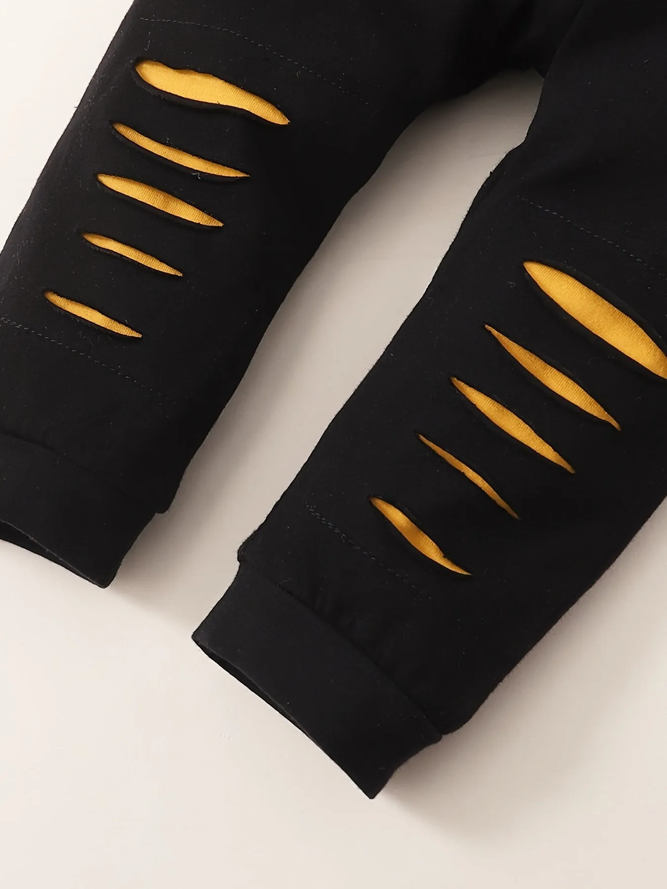 Boys' Color Block Letter Print Pullover Top and Pants Set