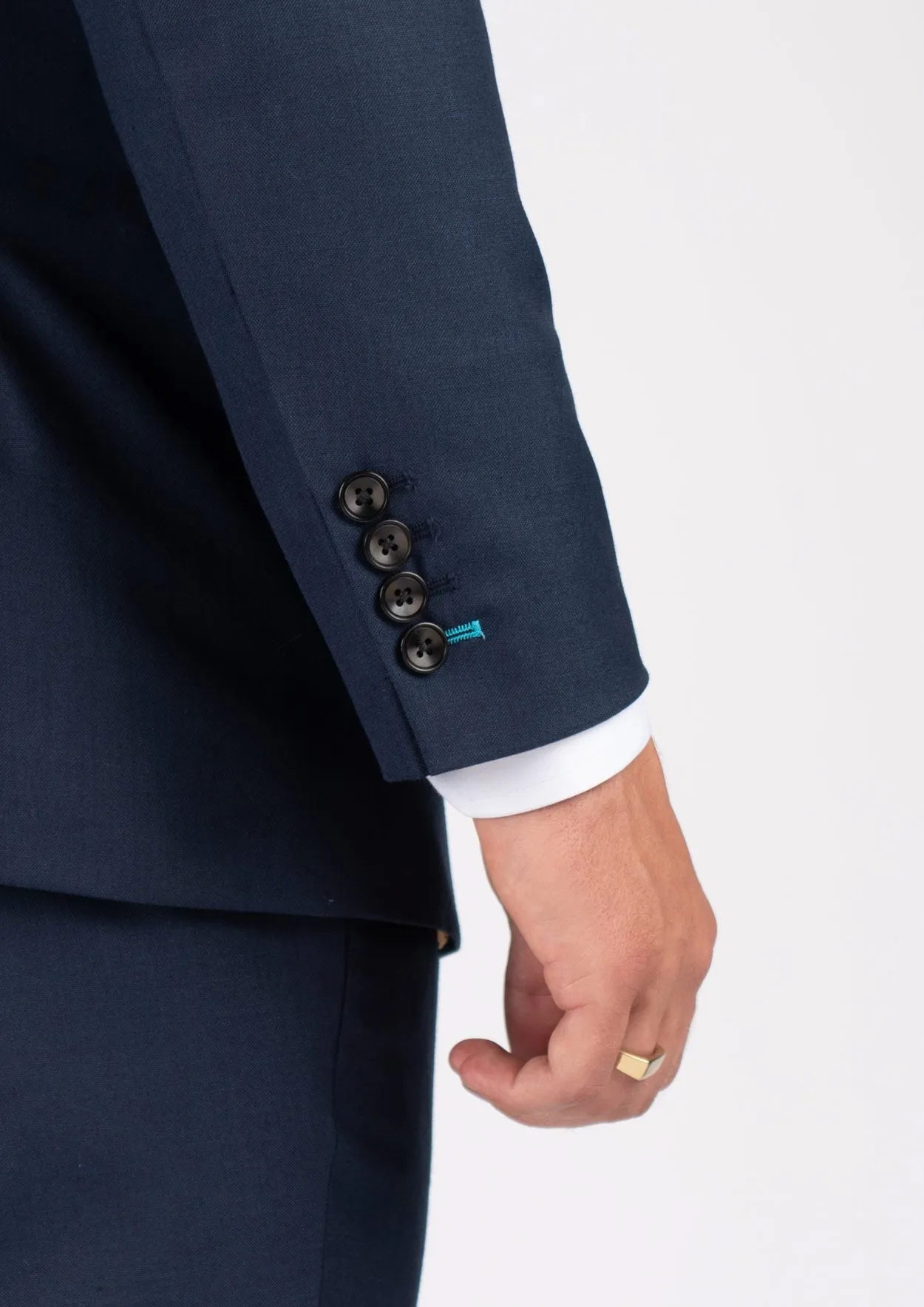 Bryant Navy Sharkskin Suit