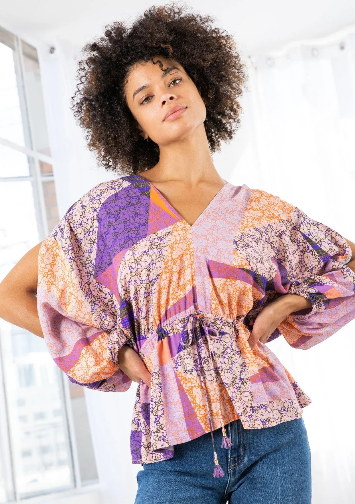Calypso Split Sleeve Top