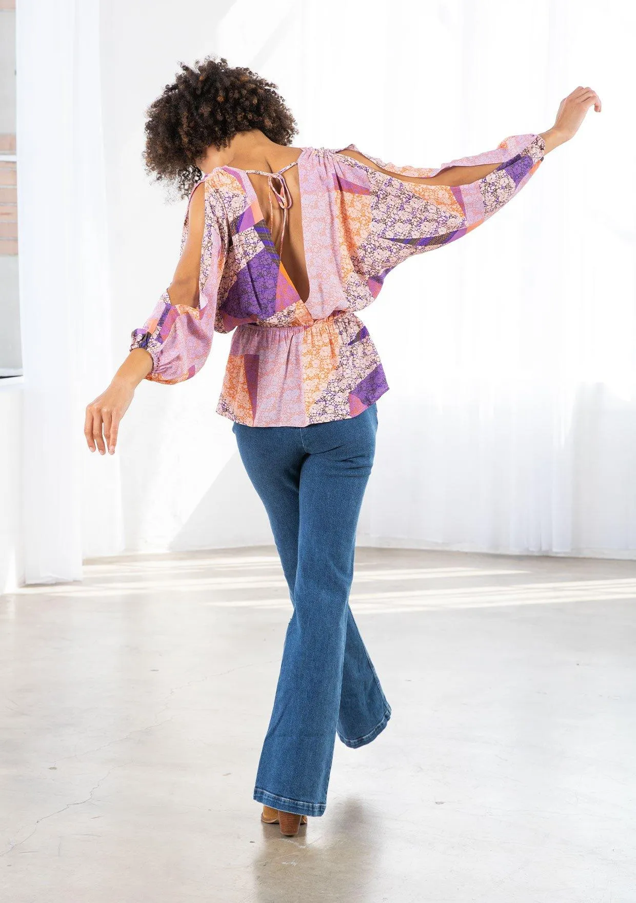 Calypso Split Sleeve Top