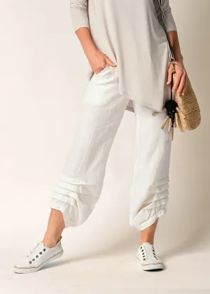Cami Linen Pant in Cream