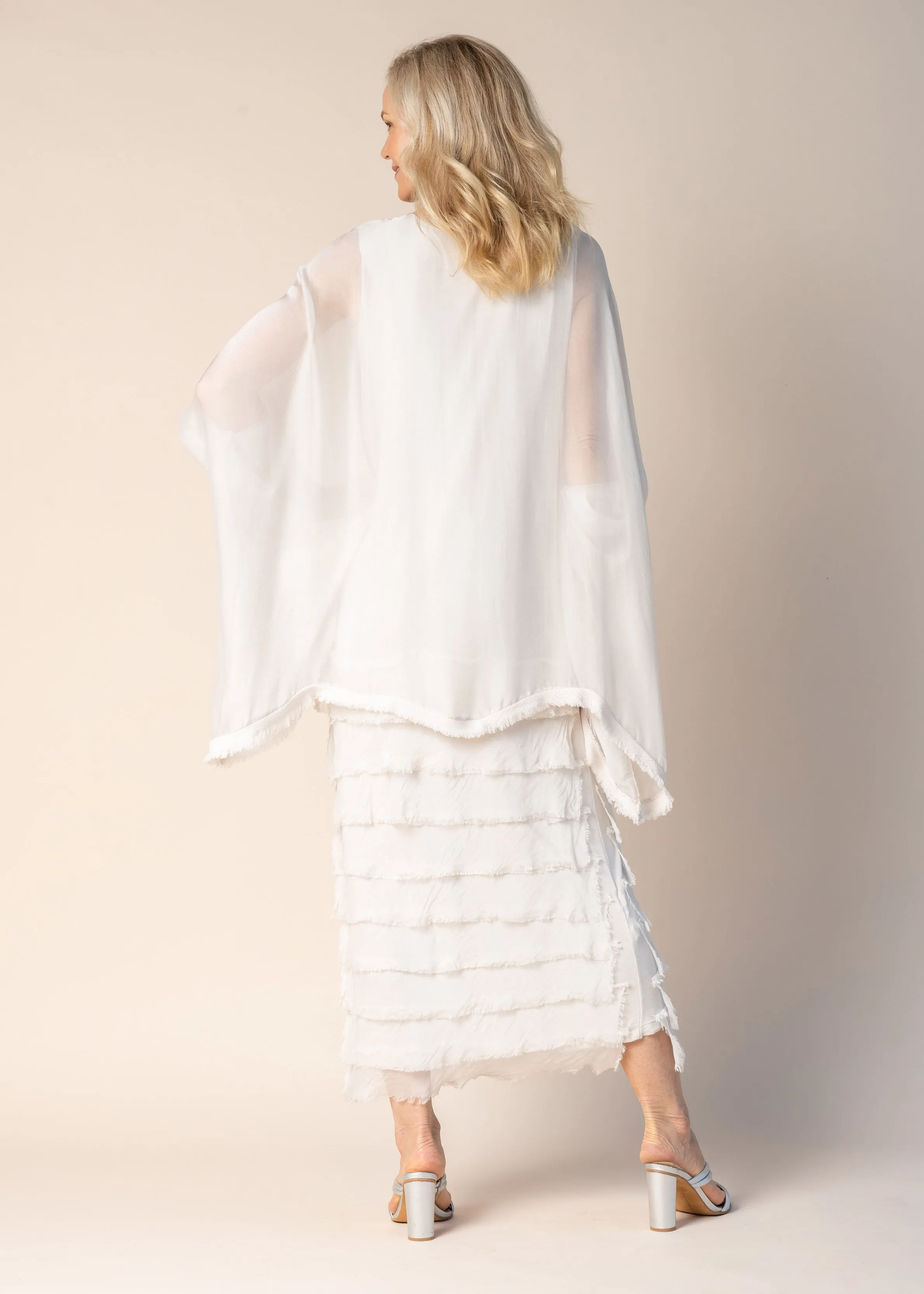 Candie Silk Dress in Latte