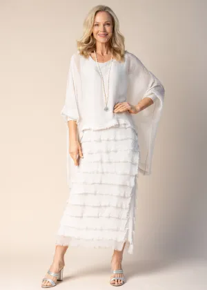 Candie Silk Dress in Latte