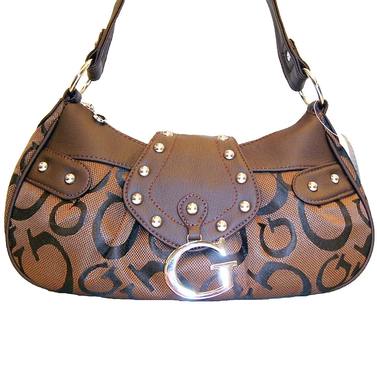 canvas Ivy G signature Wallet satchel bag Set Designer inspired Brown