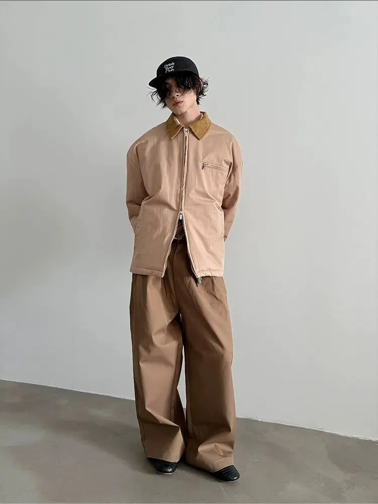 Casual Corduroy Collar Jacket