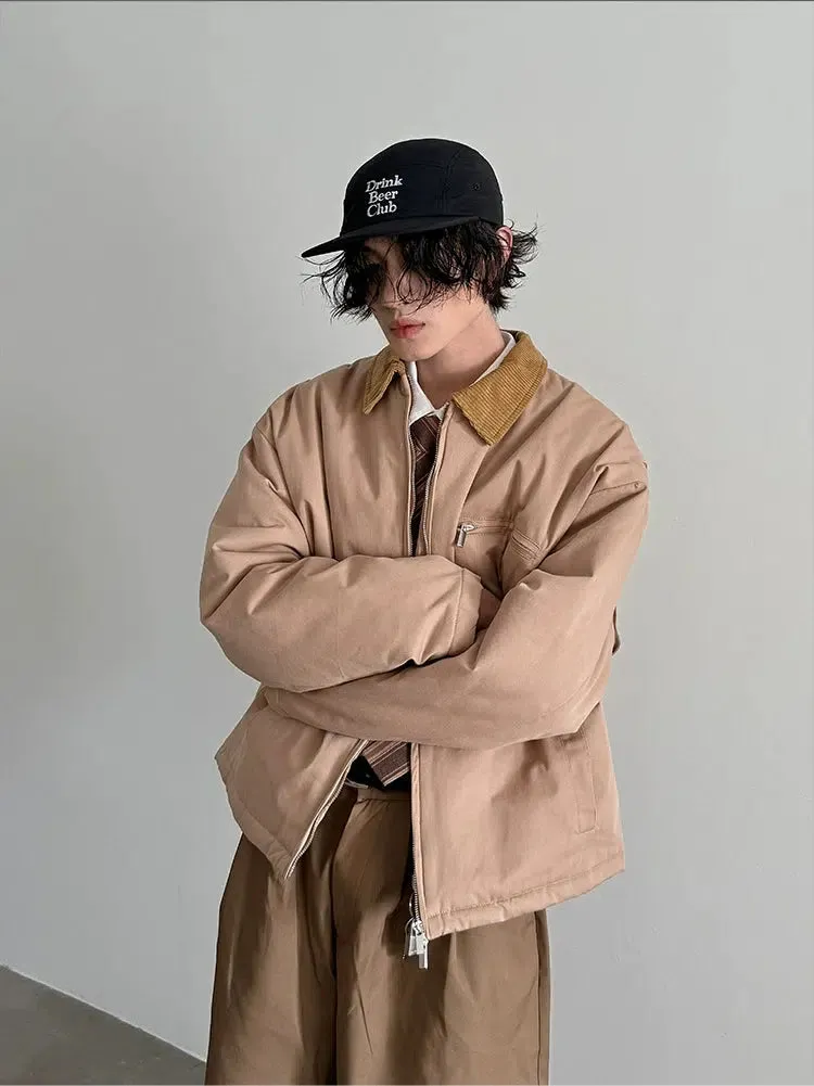 Casual Corduroy Collar Jacket