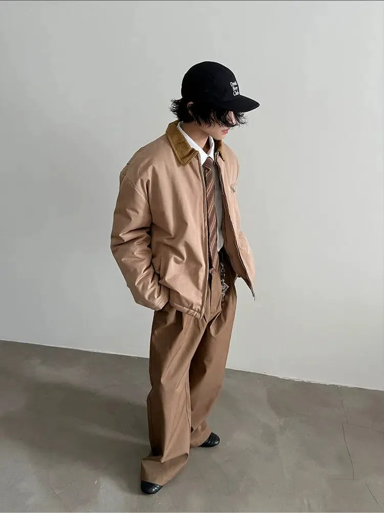 Casual Corduroy Collar Jacket