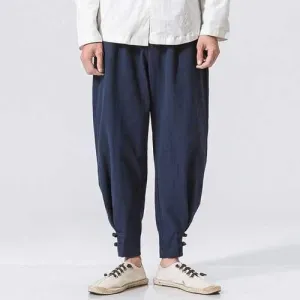 Casual Cotton Linen Loose Harem Pants