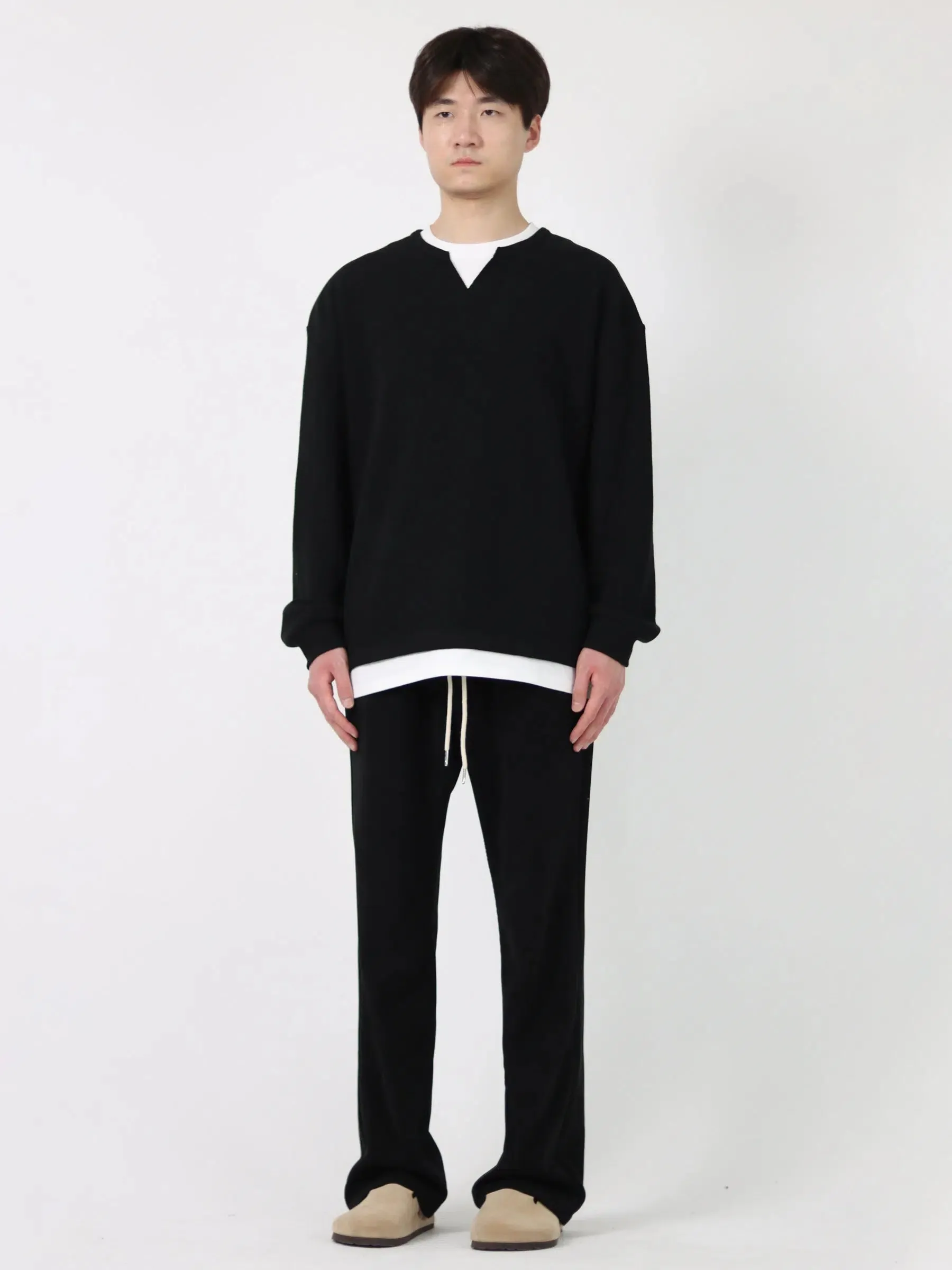 Casual Straight-Leg Drawstring Pants