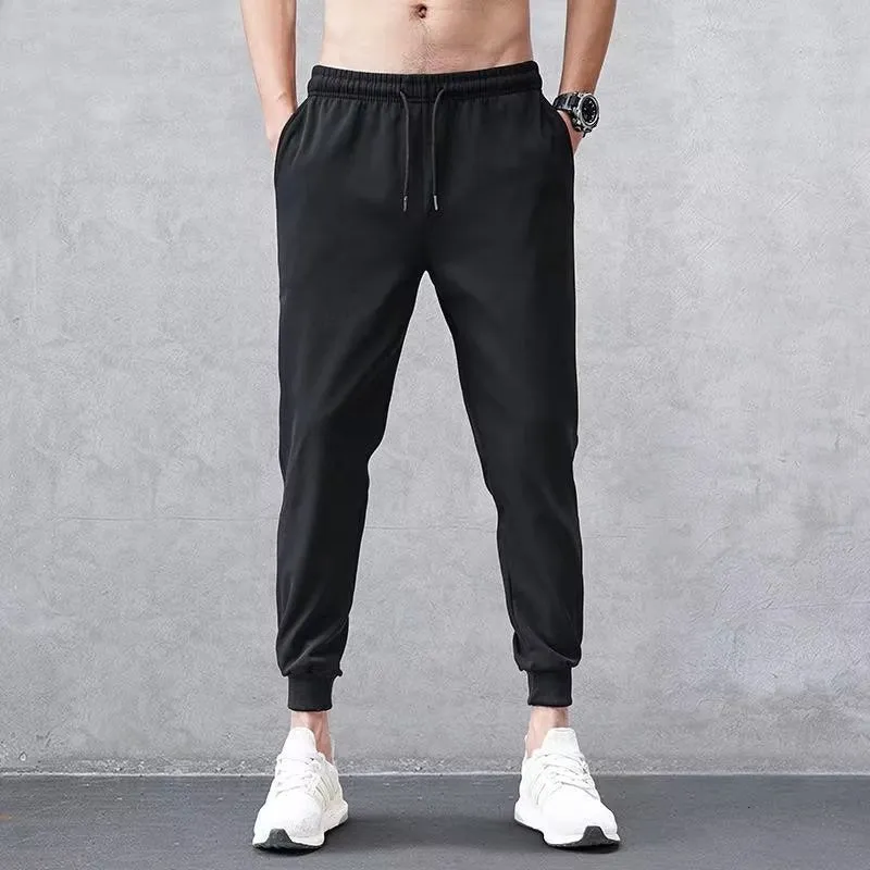 Chinese Trend Embroidered Casual Pants for Men | Spring & Autumn Edition | Loose-Fit Cuffed Sweatpants | Fashionable & Versatile Sports Pants