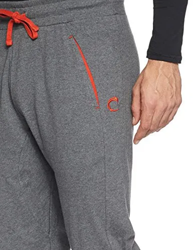 Chromozome Men's Slim Fit Trackpants (S7673_Medium_Charcoal_Charcoal_Medium)