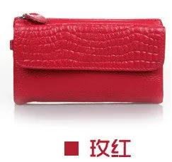 Clutch Wristlet Genuine Leather Crocodile Bag