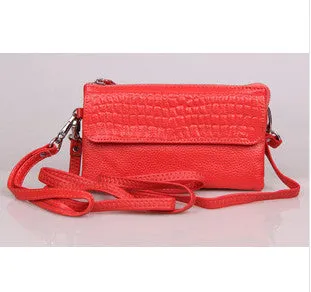 Clutch Wristlet Genuine Leather Crocodile Bag
