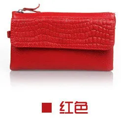 Clutch Wristlet Genuine Leather Crocodile Bag