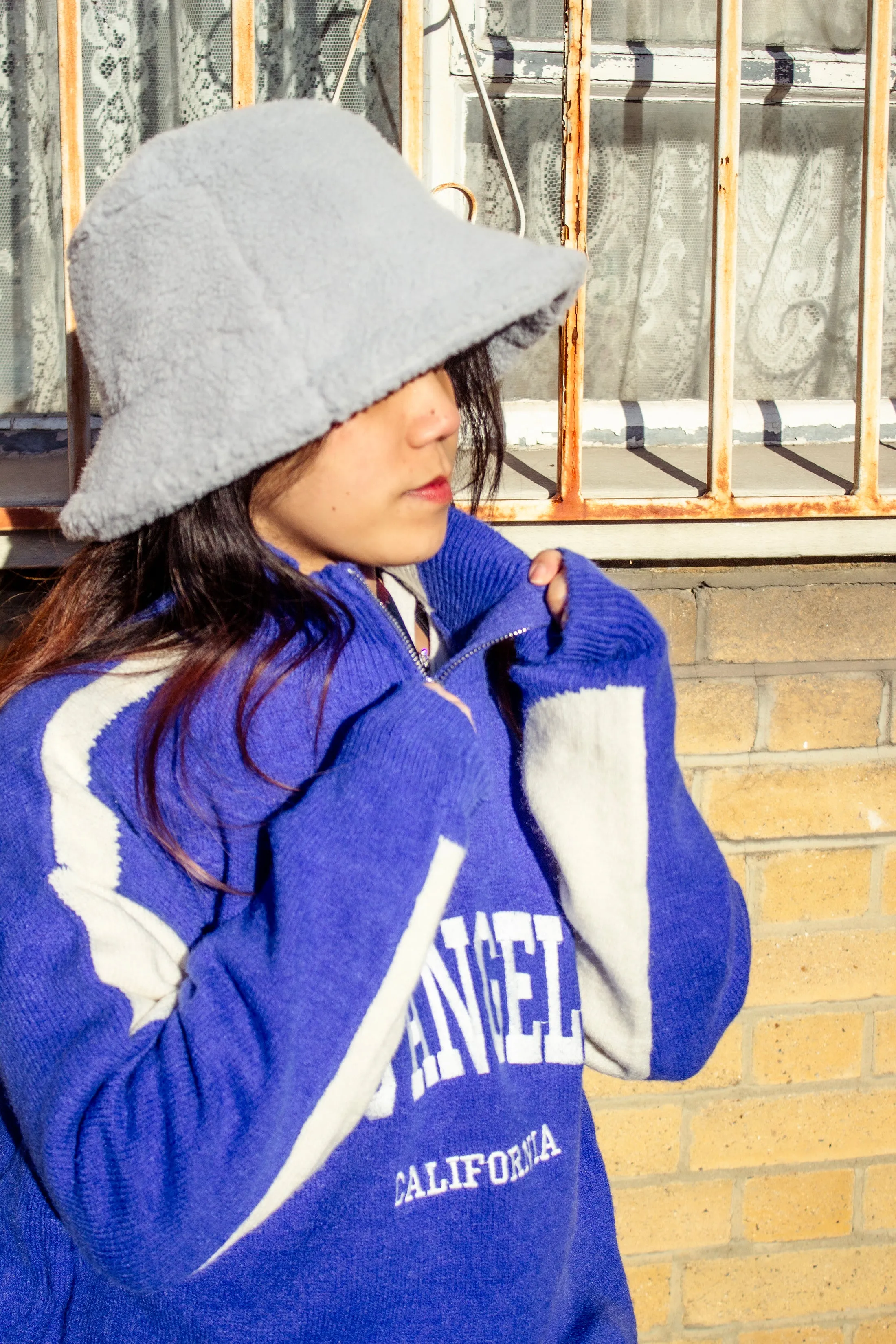 College Three Quarter Zip Jumper